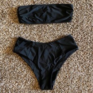 Black high waisted  swim suit